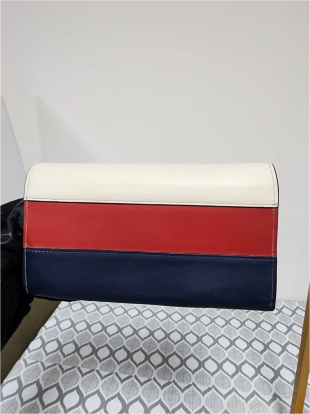Authentic GUCCI Calfskin Queen Margaret Chain Wallet Multicolor - Picture 14 of 16